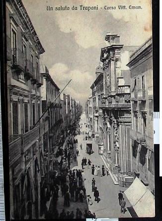 Vecchia Trapani 106 - Trapani - Cartolina - Corso Vittorio Emanuele.jpg